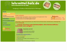 Tablet Screenshot of lehrmittel-holz.de